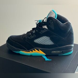 Jordan 5 Retro black/Aquatone